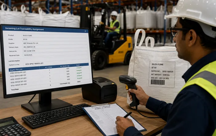 Incoming Lot Traceability Assignment